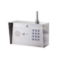 3G keypad PIN code door Intercom gooseneck pole mount cellular network intercom with keypad 412